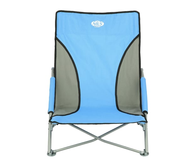 Nils Camp Składane krzesło leżak plażowy niebieski - 1047678 - zdjęcie 2