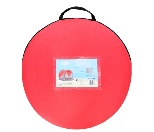 Nils Camp Namiot plażowy samorozkładający parawan XXL czerwony - 1047656 - zdjęcie 6