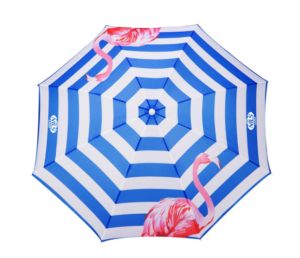 Nils Camp Duży parasol plażowy składany Flamingi - 1047671 - zdjęcie 3