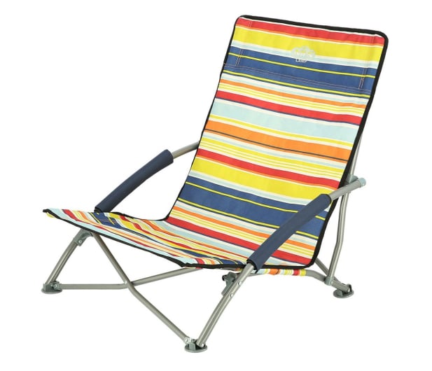 Nils Camp Składane krzesło leżak plażowy niebiesko-czerwony - 1047679 - zdjęcie