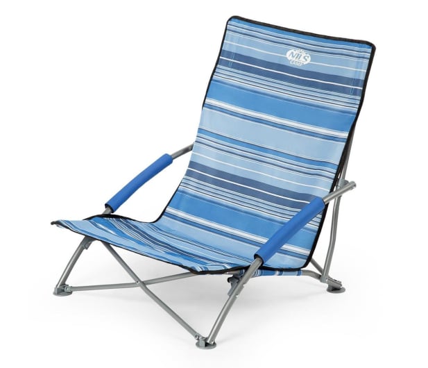Nils Camp Składane krzesło leżak plażowy turkusowy - 1047683 - zdjęcie