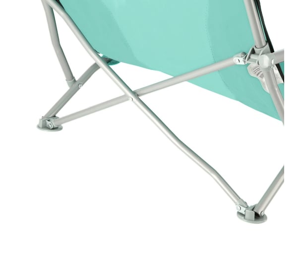 Nils Camp Składane krzesło leżak plażowy zielono szary - 1047676 - zdjęcie 9