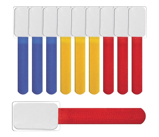 Label The Cable Organizer do kabli rzep z opisem mix kolorów 10 sztuk - 1050053 - zdjęcie 1