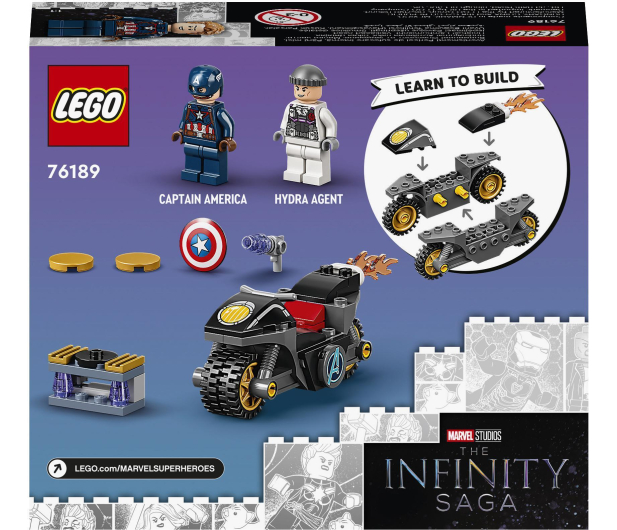 LEGO Marvel 76189 Kapitan Ameryka i pojedynek z Hydrą - 1020027 - zdjęcie 9