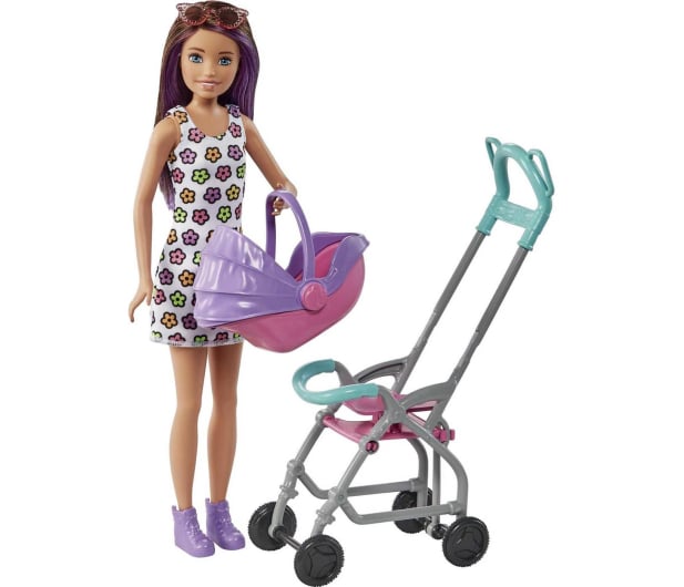 Barbie Skipper opiekunka z bobasem + wózek - 1050809 - zdjęcie 2