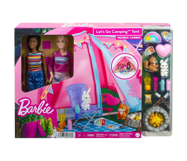 Barbie Kempingowy namiot Zestaw 2 lalki - 1050815 - zdjęcie 5
