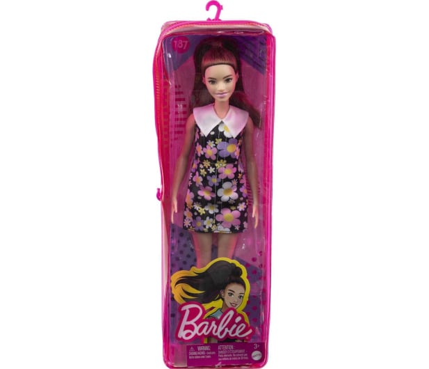 Barbie Fashionistas Lalka Sukienka w kwiatki/Aparat słuchowy - 1051613 - zdjęcie 4