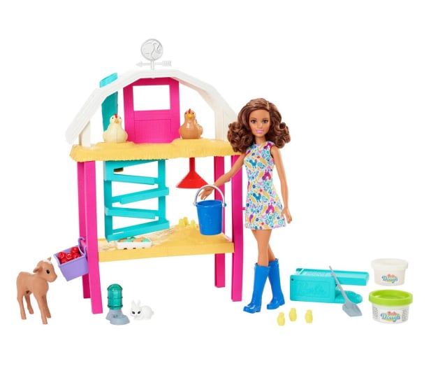 Barbie Farma radosnych kurek Zestaw + lalka - 1051646 - zdjęcie 1