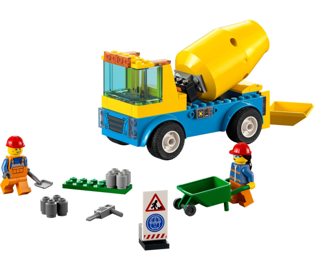 LEGO City 60325 Ciężarówka z betoniarką - 1032218 - zdjęcie 2