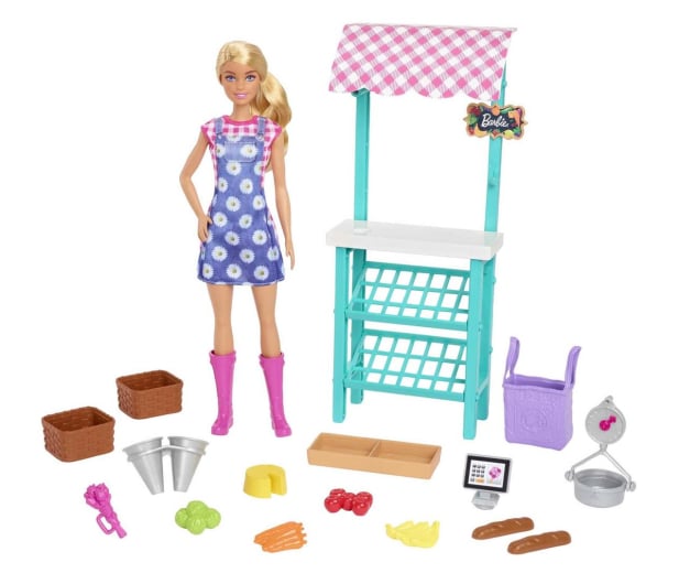 Barbie Targ farmerski Zestaw + lalka - 1051645 - zdjęcie