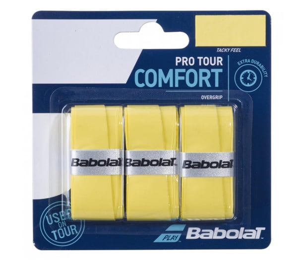 Babolat Owijki wierzchnie tenis  Pro Tour x3 żółty - 1051224 - zdjęcie