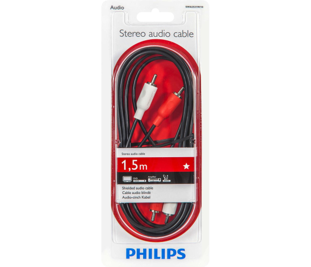 Philips Kabel stereo (2x RCA - 2x RCA) 1.5m - 566946 - zdjęcie 2