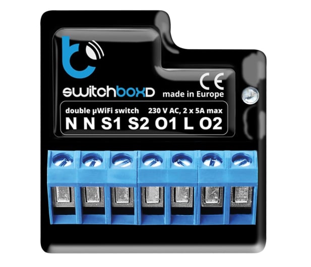 BleBox SwitchBoxD - 2x przekaźnik 230V WiFi - 691047 - zdjęcie