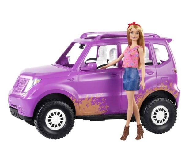 Barbie Lalka + samochód terenowy SUV Jeep - 1047542 - zdjęcie