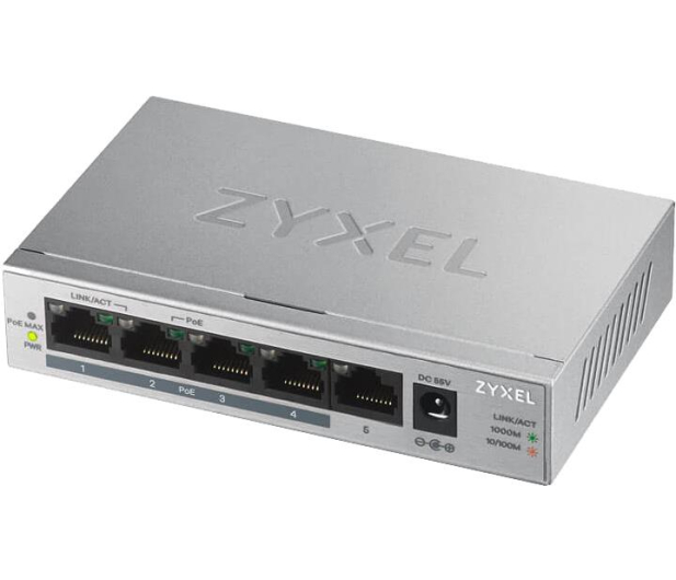 Zyxel 5p GS1005HP (5x10/100/1000Mbit PoE+) - 1048141 - zdjęcie 2