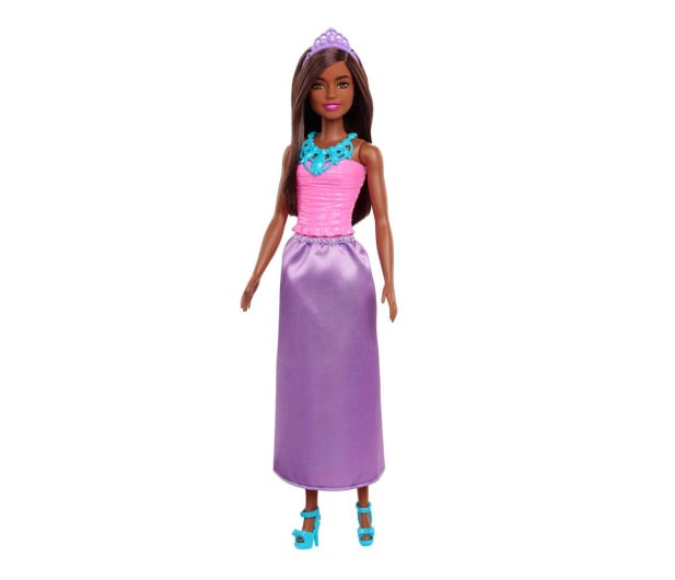 Barbie Dreamtopia Lalka podstawowa fioletowa sukienka - 1053736 - zdjęcie