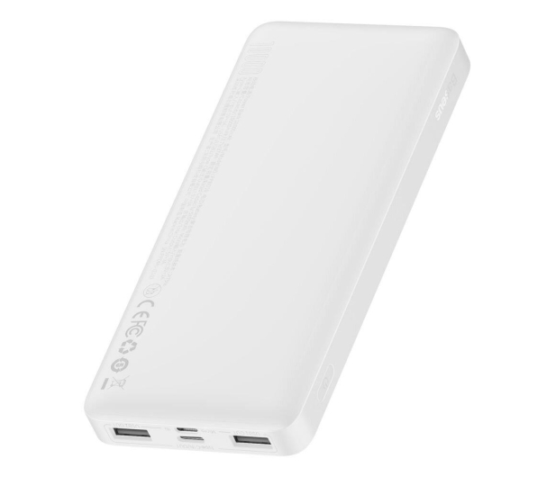 Baseus Bipow 10000mAh, 2xUSB, USB-C, 15W (biały) - 1053772 - zdjęcie 3