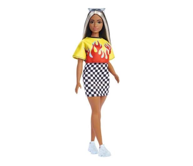 Barbie Fashionistas Lalka Koszulka z płomieniem - 1053365 - zdjęcie