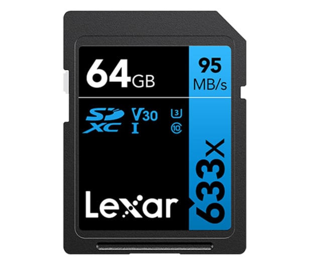 Lexar 64GB 633x High-Performance SDXC UHS-1 U3 V30 - 676084 - zdjęcie 1