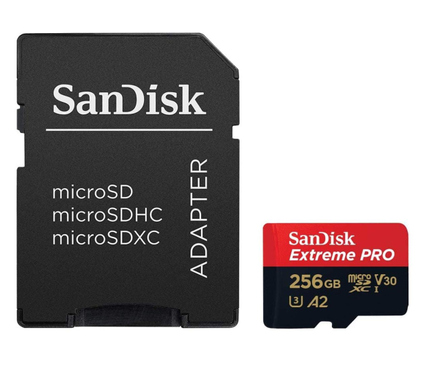 SanDisk 256GB microSDXC Extreme PRO 200MB/s A2 C10 V30 UHS-I U3 - 1058590 - zdjęcie 2
