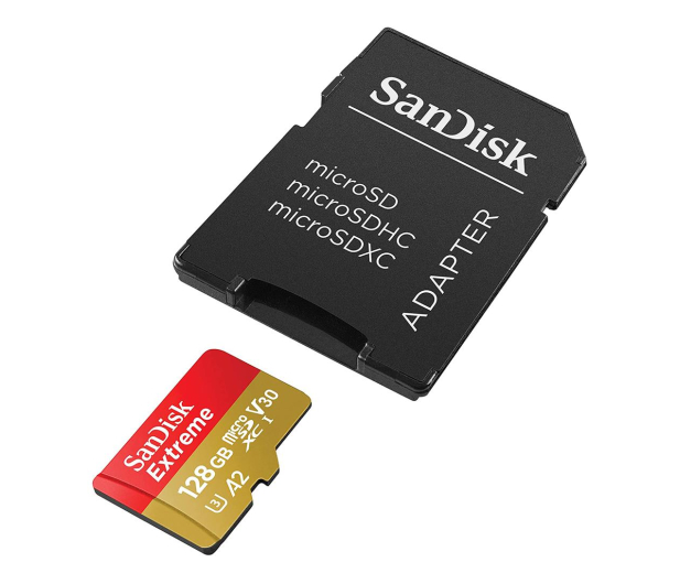 SanDisk 128GB microSDXC Extreme 190MB/s A2 C10 V30 UHS-I U3 - 1058577 - zdjęcie 4