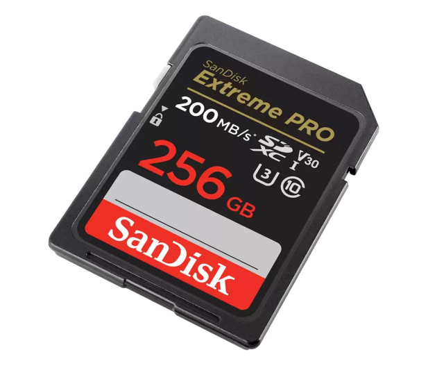 SanDisk 256GB SDXC Extreme PRO 200MB/s A2 C10 V30 UHS-I U3 - 1058644 - zdjęcie 3
