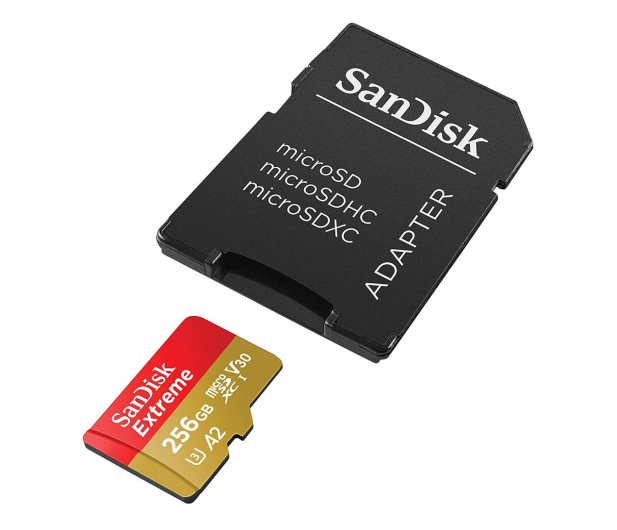 SanDisk 256GB microSDXC Extreme 190MB/s A2 C10 V30 UHS-I U3 - 1058579 - zdjęcie 4