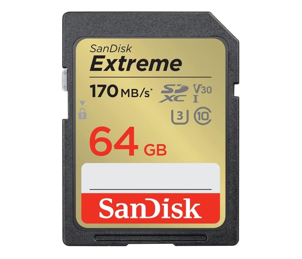 SanDisk 64GB SDXC Extreme 170MB/s A2 C10 V30 UHS-I U3 - 1058631 - zdjęcie