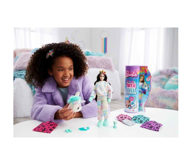Barbie Cutie Reveal Lalka Jednorożec Seria 2 Kraina Fantazji - 1051693 - zdjęcie 6
