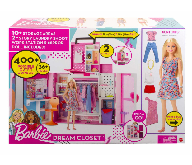 Barbie Garderoba Barbie + Lalka - 1051637 - zdjęcie 7