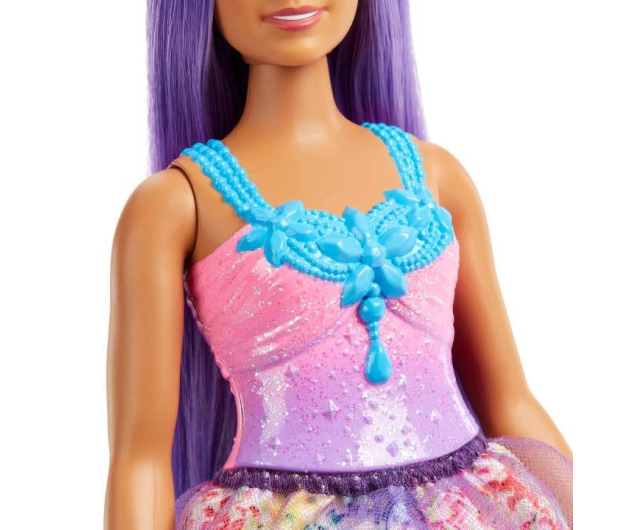 Barbie Dreamtopia Lalka podstawowa fioletowe włosy - 1053745 - zdjęcie 4