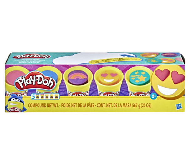 Play-Doh Tuba 5-Pak Radosne Kolory - 1054129 - zdjęcie 2