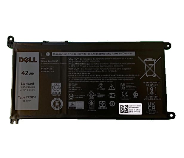 Dell Bateria 1VX1H (42WHR, 3 Cell) - 1054957 - zdjęcie