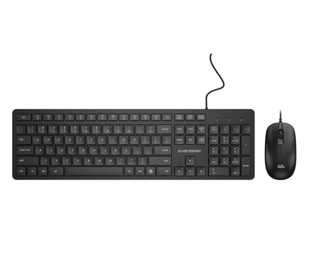 Silver Monkey S40 Wired keyboard and mouse set - 741759 - zdjęcie