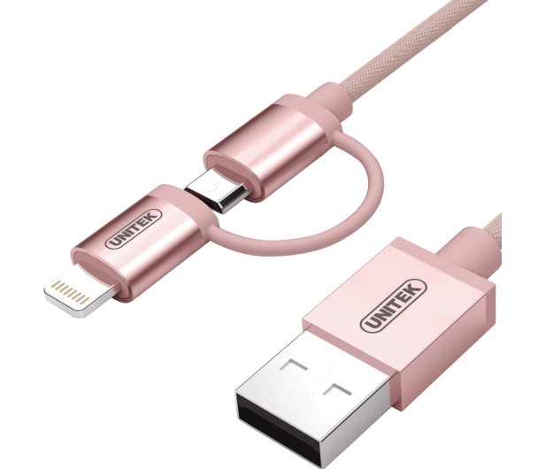 Unitek Kabel USB-A - Lightning/micro USB- - 1062630 - zdjęcie 3