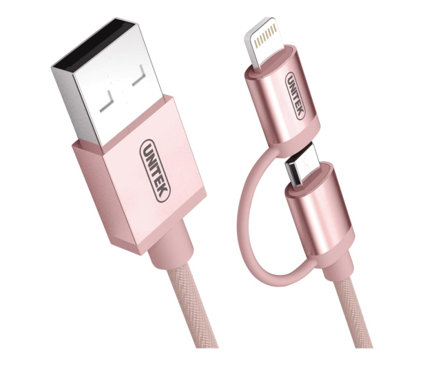 Unitek Kabel USB-A - Lightning/micro USB- - 1062630 - zdjęcie