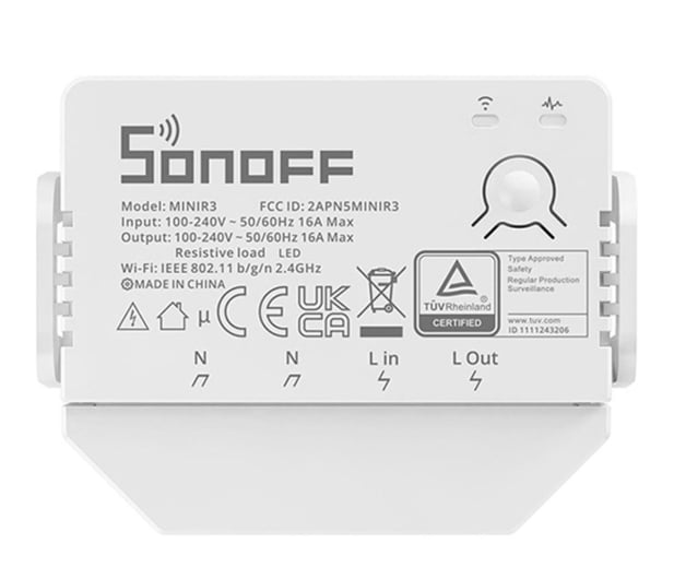 Sonoff Inteligentny przełącznik Wi-Fi MINIR-3 - 1062444 - zdjęcie