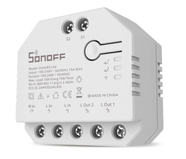 Sonoff Inteligentny przełącznik WiFi Dual R3 Lite - 1062442 - zdjęcie 3