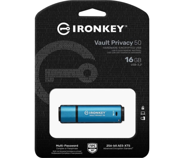 Kingston 16GB IronKey Vault Privacy 50 256bit Encryption - 1063234 - zdjęcie 3