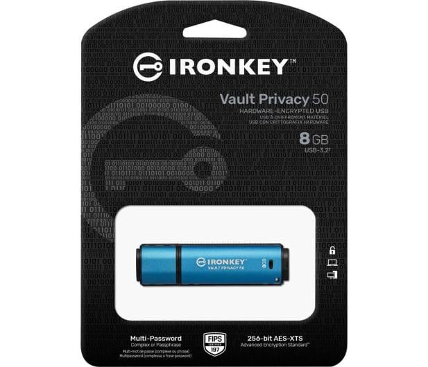 Kingston 8GB IronKey Vault Privacy 50 256bit Encryption - 1063232 - zdjęcie 3