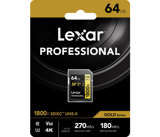 Lexar 64GB 1800x Professional SDXC UHS-II U3 V60 - 1063932 - zdjęcie 6