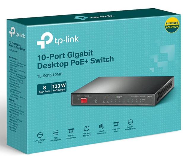 TP-Link 10p TL-SG1210MP (8x1000Mbit PoE+, 1x1000Mbit 1xSFP/Combo) - 1063872 - zdjęcie 4