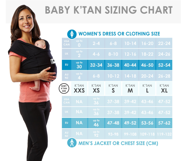 Baby K'tan Chusta do noszenia dzieci Breeze Charcoal XS - 1063321 - zdjęcie 6