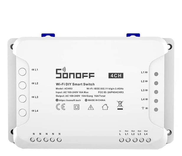 Sonoff Inteligentny przełącznik 4CHR3 - 689456 - zdjęcie