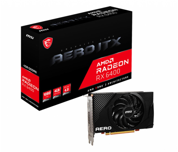MSI Radeon RX 6400 AERO ITX 4GB GDDR6 - 735539 - zdjęcie