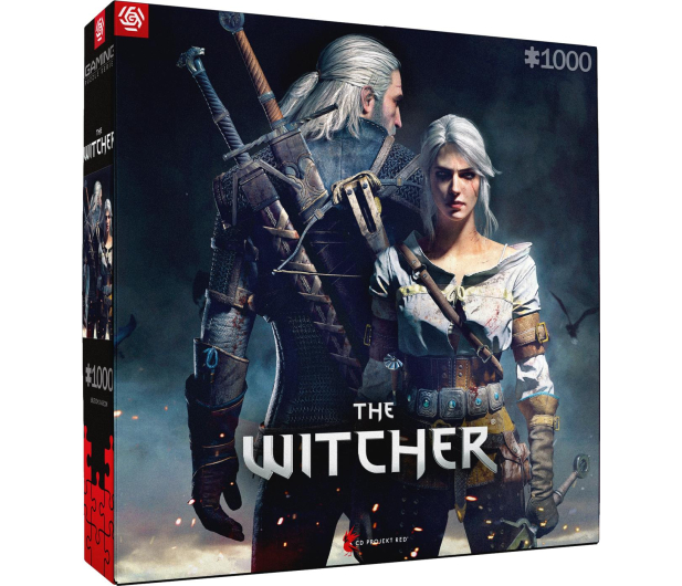 Merch The Witcher (Wiedźmin): Geralt & Ciri Puzzles 1000 - 1068692 - zdjęcie 2