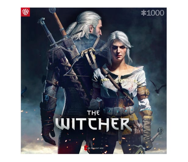Merch The Witcher (Wiedźmin): Geralt & Ciri Puzzles 1000 - 1068692 - zdjęcie