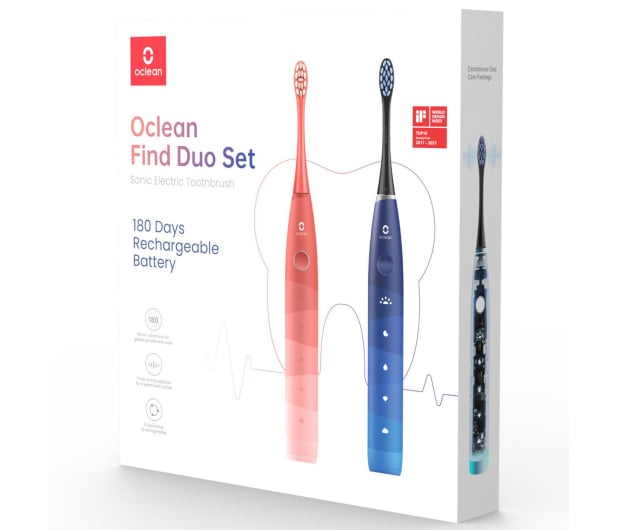 Oclean Find Duo Set niebieski + czerwony (2 szt.) - 1055165 - zdjęcie 3