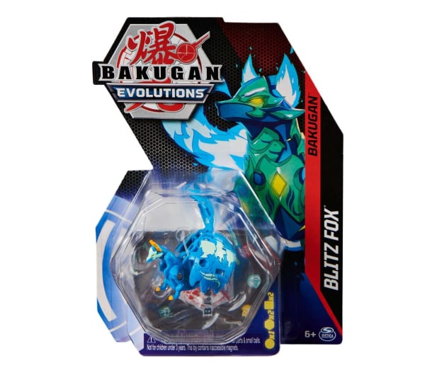 Spin Master Bakugan Evolutions kula podstawowa Fire Fox Blue - 1063807 - zdjęcie