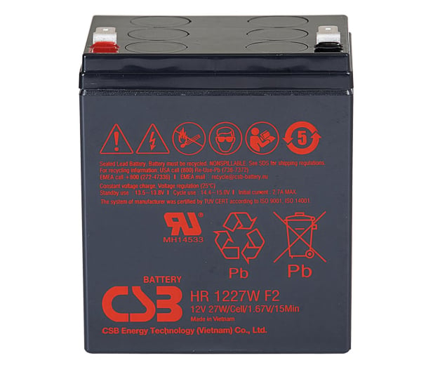 CSB Akumulator HR1227WF2 12V 6.5Ah - 1071881 - zdjęcie